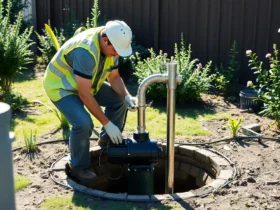 Installation et entretien d'une pompe immergée pour puits